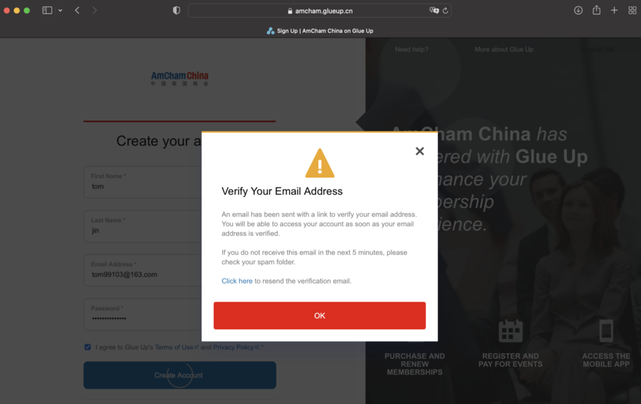 Verify Email Address Verify Email Address
